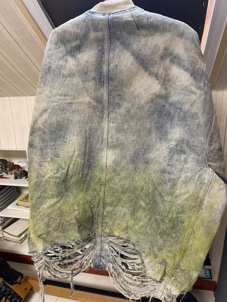 Rick Owens Rick Owens Acid Wash Denim Down Jacket. Size US XS / EU 42 / 0 - 2 Thumbnail