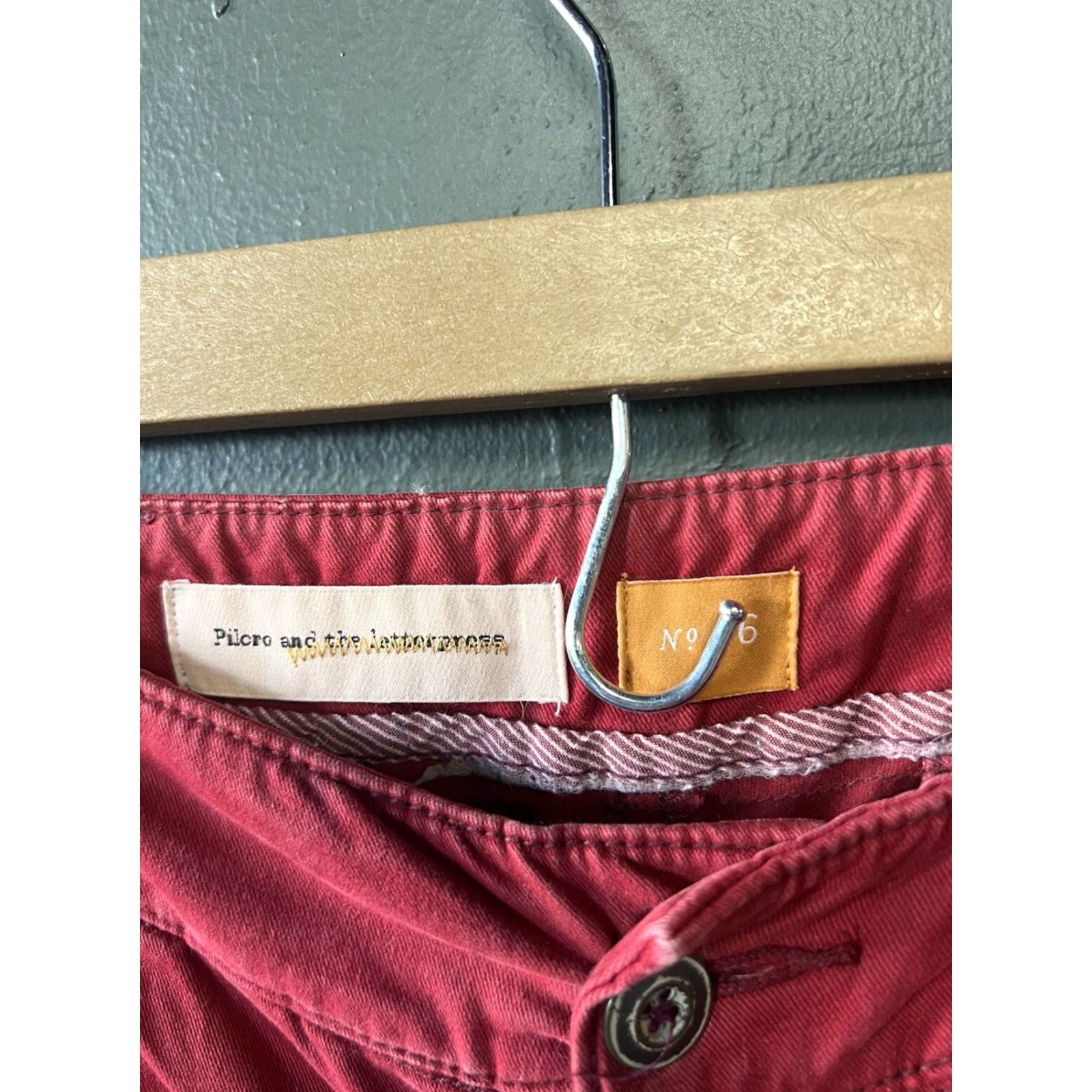 Vintage Pilcro and the Letterpress by Anthropologie Womens Black Chino Pants Size 6 x 28 Size 28" / US 6 / IT 42 - 3 Thumbnail