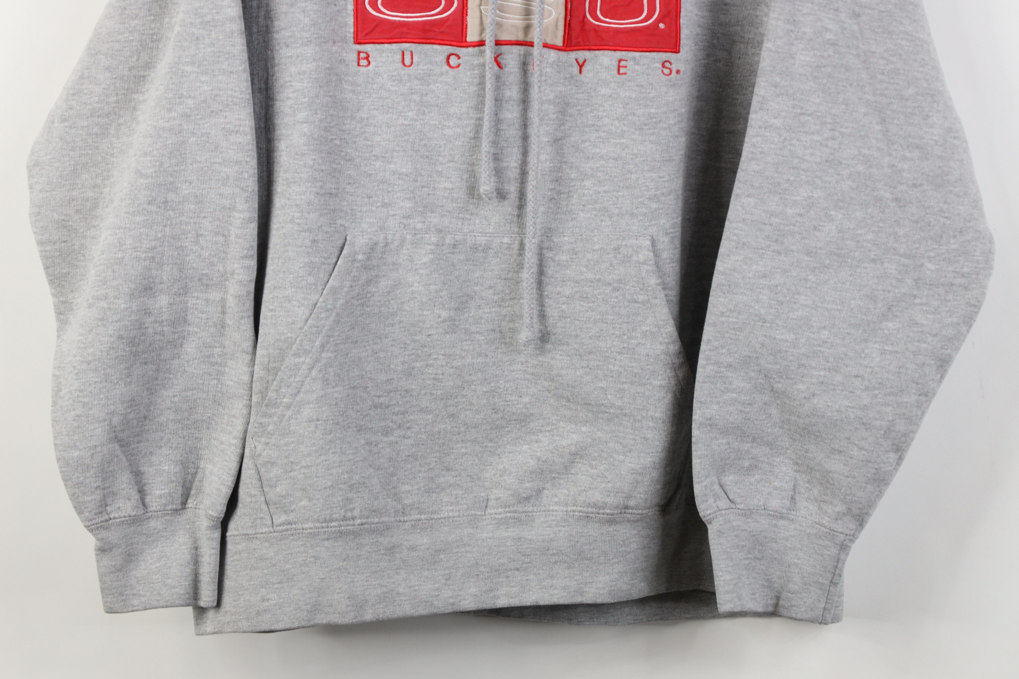 Vintage Vintage 90s Ohio State University Hoodie Sweatshirt Gray Size US L / EU 52-54 / 3 - 3 Thumbnail