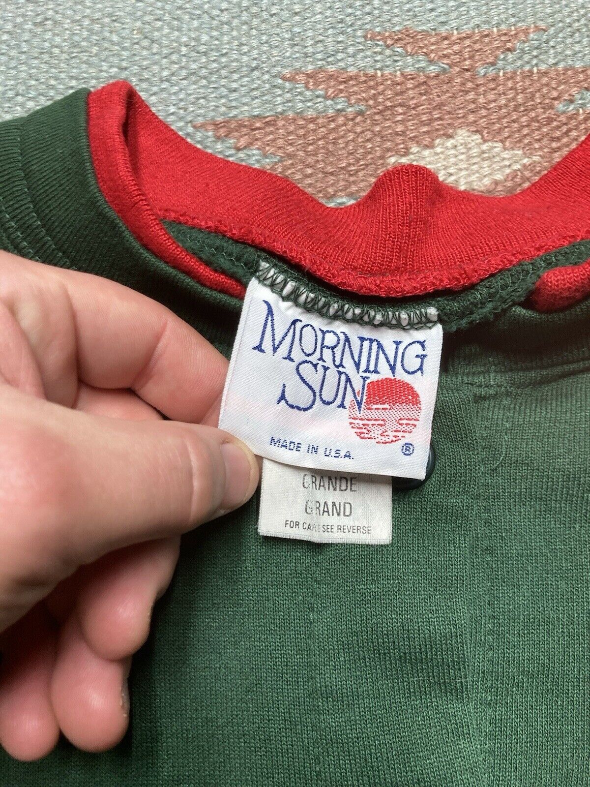 Vintage morning sun sweatshirt button front sweater cardinal bird L Size US L / EU 52-54 / 3 - 5 Thumbnail
