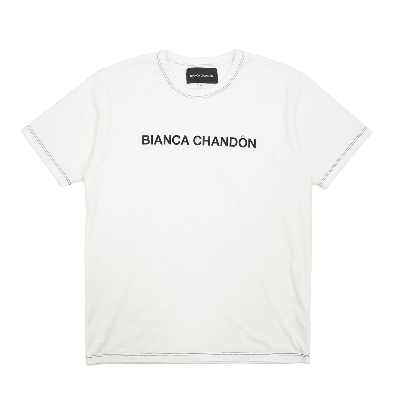 BIANCA CHANDON Bianca Chadon White Logo Tee Size US L / EU 52-54 / 3 - 1 Thumbnail