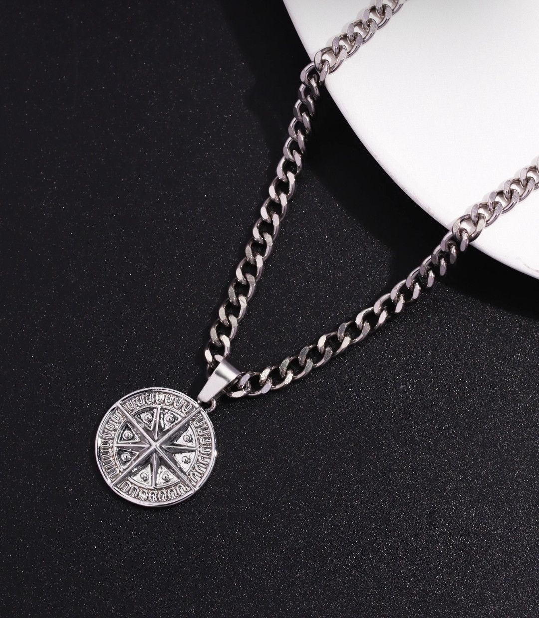 Jewelry × Vintage Compass pendant 50cm necklace vintage vibe Size ONE SIZE - 3 Thumbnail