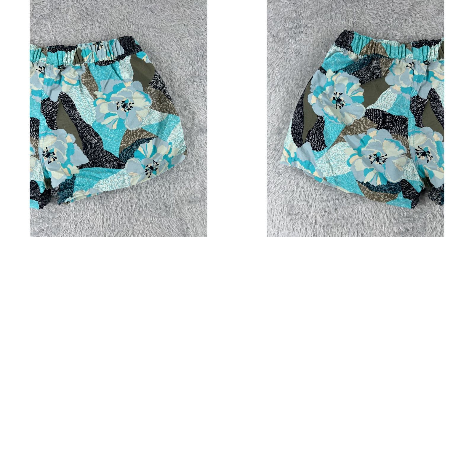 Patagonia Patagonia Shorts Women XS Teal Green Floral Hibiscus Baggies Gym Run Activewear Casual Travel Workwear Pockets Logo Front Flat Front Size 26" / US 2 / IT 38 - 9 Thumbnail