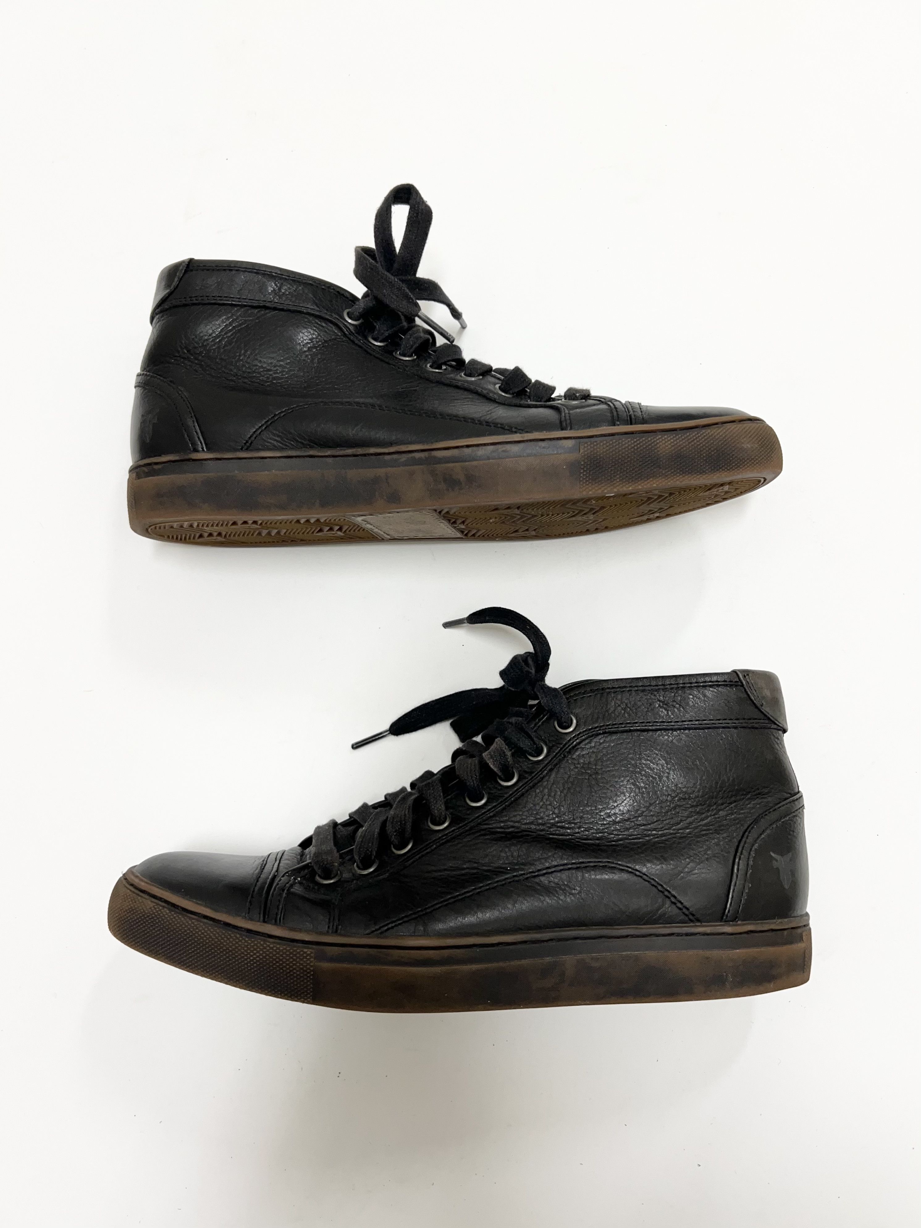 Frye Black Leather Sneakers Shoes‎ Mens Size 9 FRYE Men main image 2