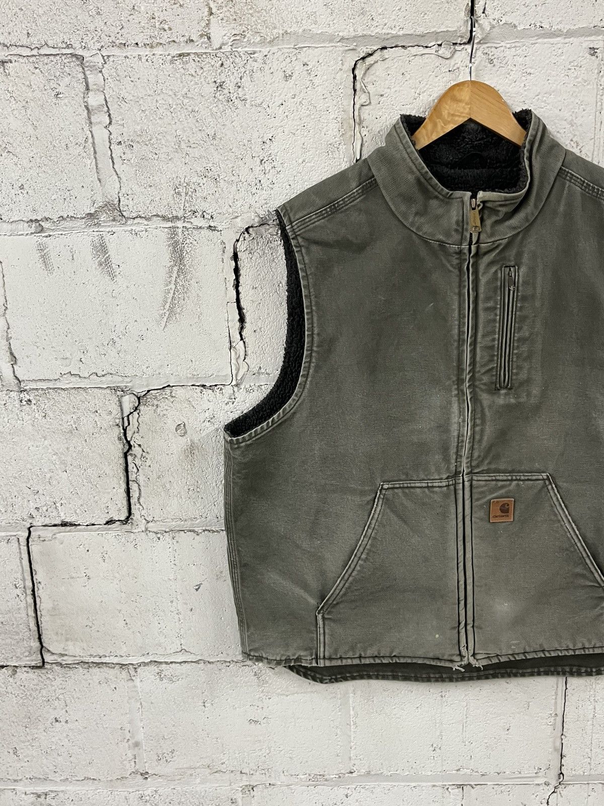 Carhartt Carhartt vest vintage sun faded green rare workwear Size US XL / EU 56 / 4 - 4 Thumbnail