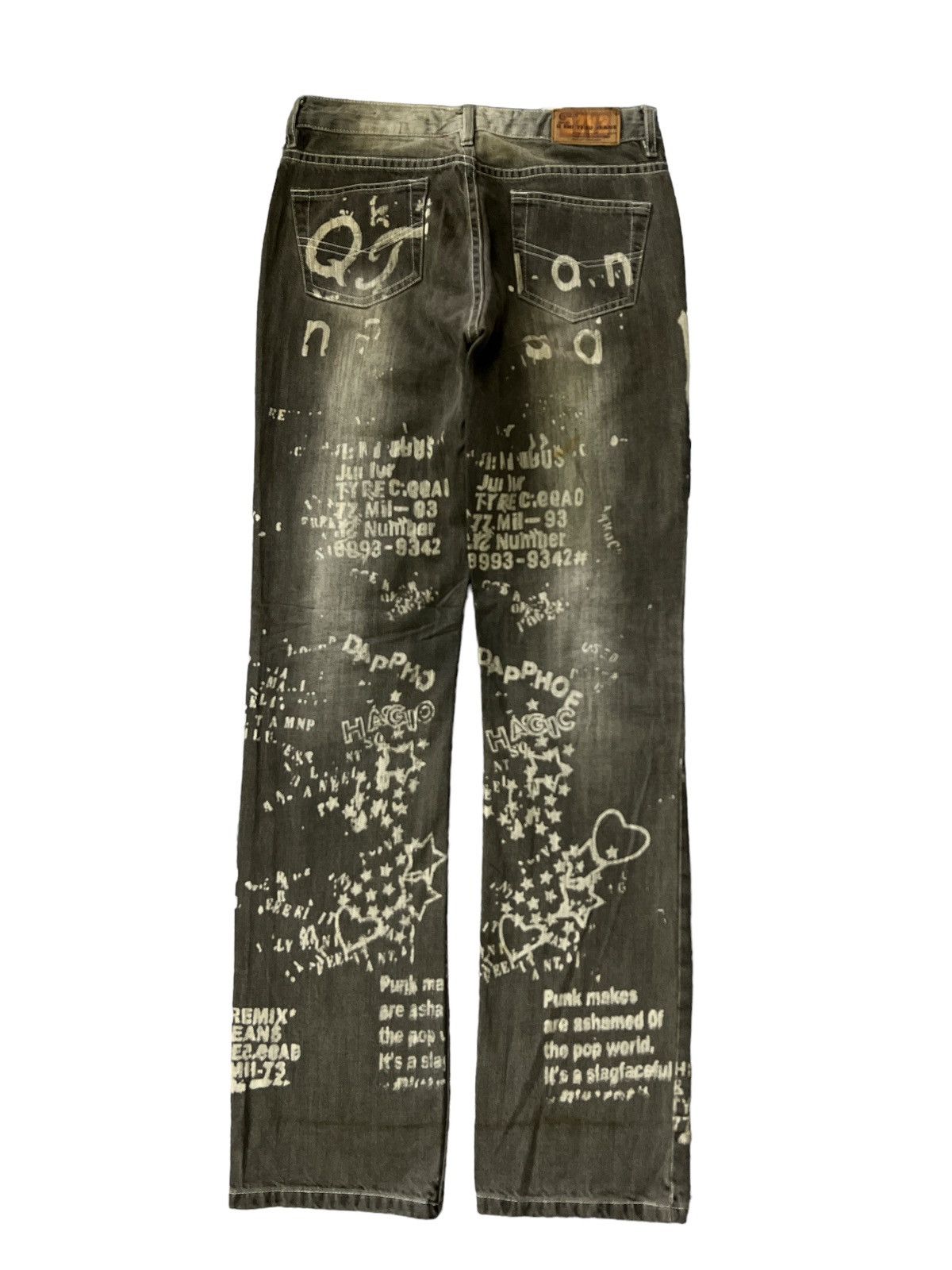 Hysteric Glamour SICK🔥THRASHED RIPPED OZYZ JEANS DISTRESSED DENIM PANT Size US 26 / EU 42 - 5 Thumbnail