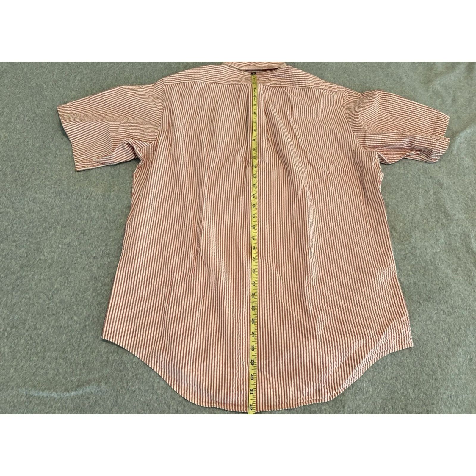Polo Ralph Lauren Polo Ralph Lauren Short Sleeve Red Striped Button-Up Shirt Seersucker Pony Large Size US L / EU 52-54 / 3 - 5 Thumbnail
