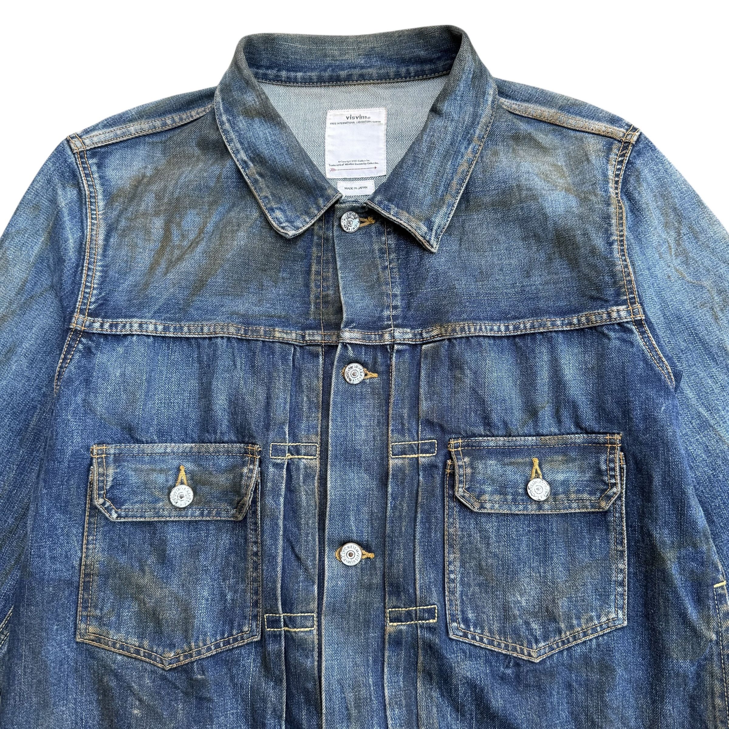 Visvim Visvim 101 19aw Dry Dmgd-1000 Denim Jacket Size US XL / EU 56 / 4 - 5 Thumbnail