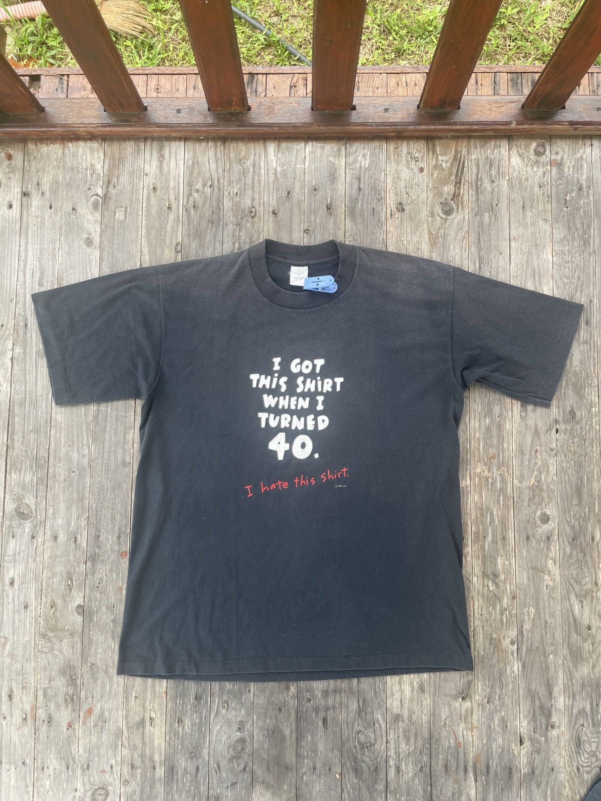 Vintage Vintage Wording Tee Size US L / EU 52-54 / 3 - 1 Thumbnail