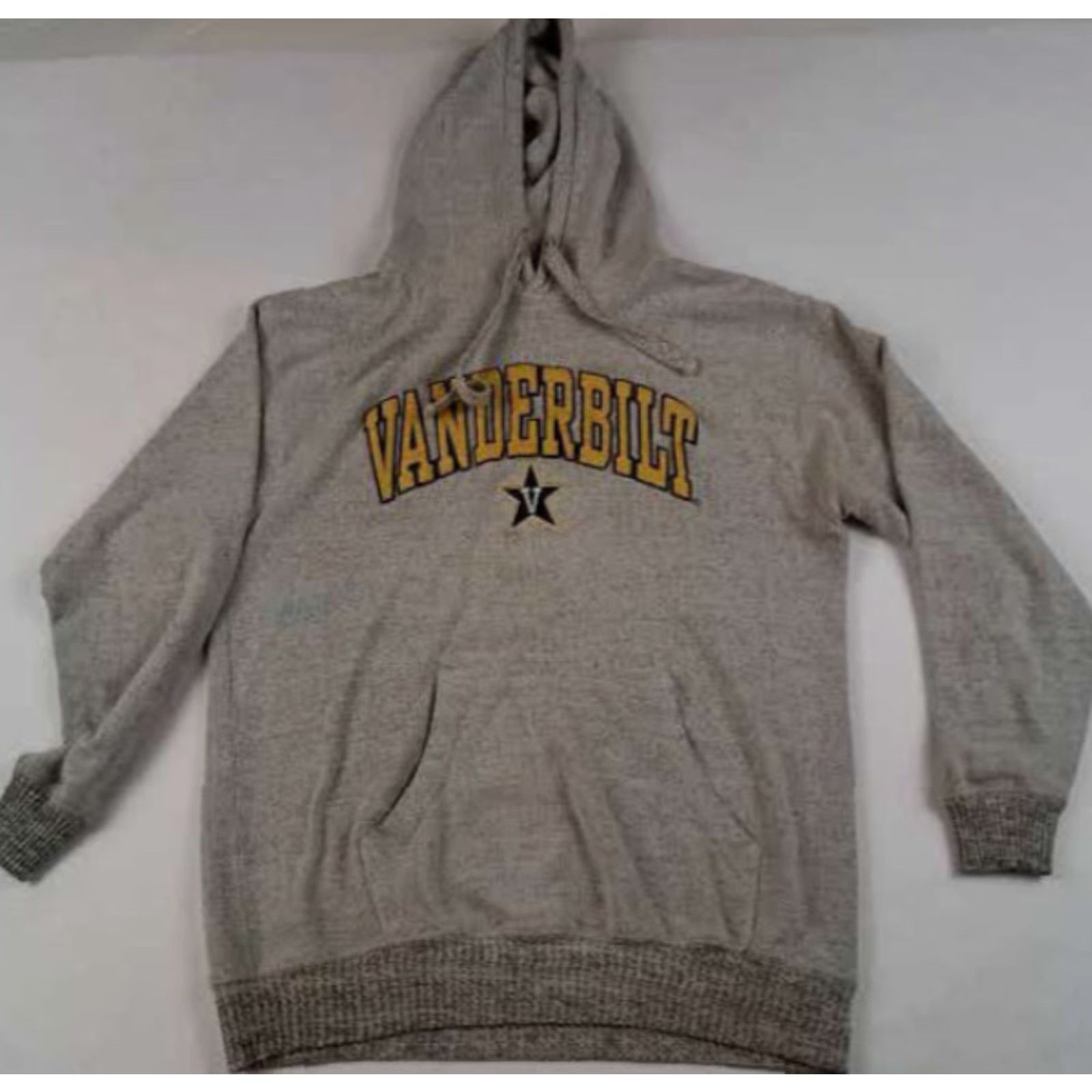 Jansport Vanderbilt Grey Large Hooded stitched Sweatshirt Jansport Mens L Gray Hooded Sweatshirt with Embroidered Stitch Jansport Pullover Sweatshirt Size US L / EU 52-54 / 3 - 4 Thumbnail
