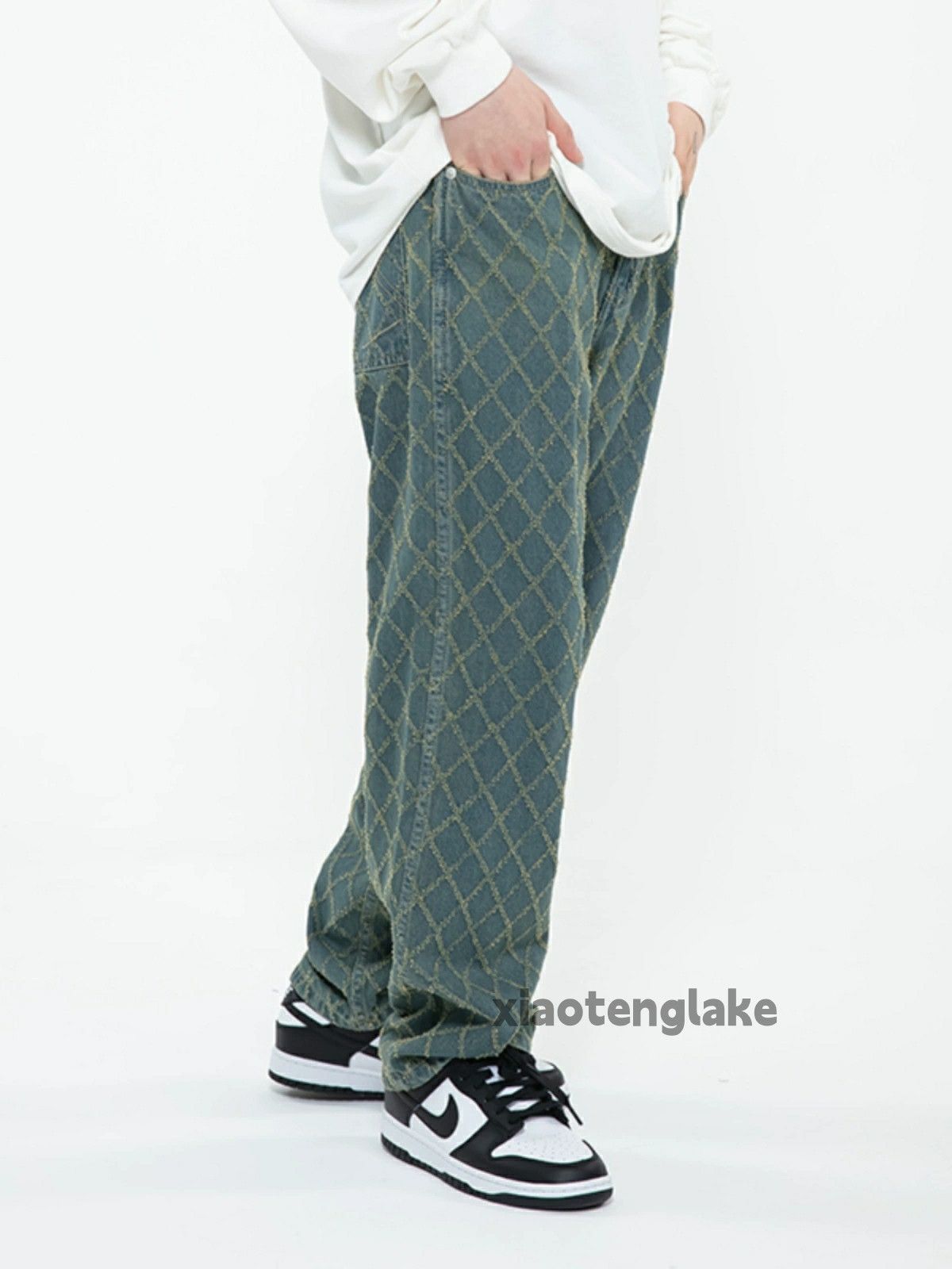 Jean × Vintage washed faded loose baggy skate hiphop utility jeans Size US 32 / EU 48 - 5 Thumbnail