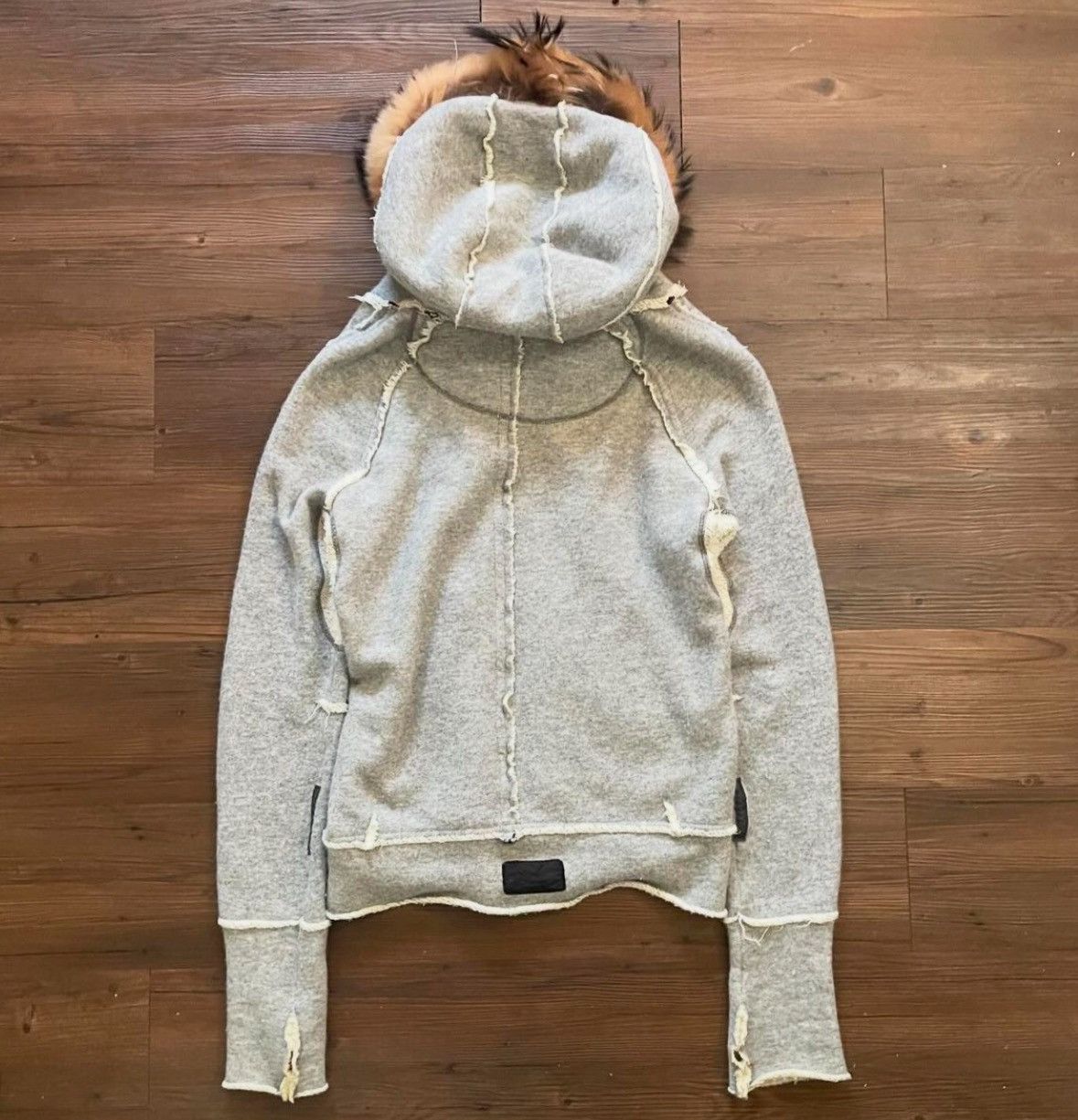 Le Grande Bleu (L.G.B.) Le Grande Bleu Grey Fox Fur Parka