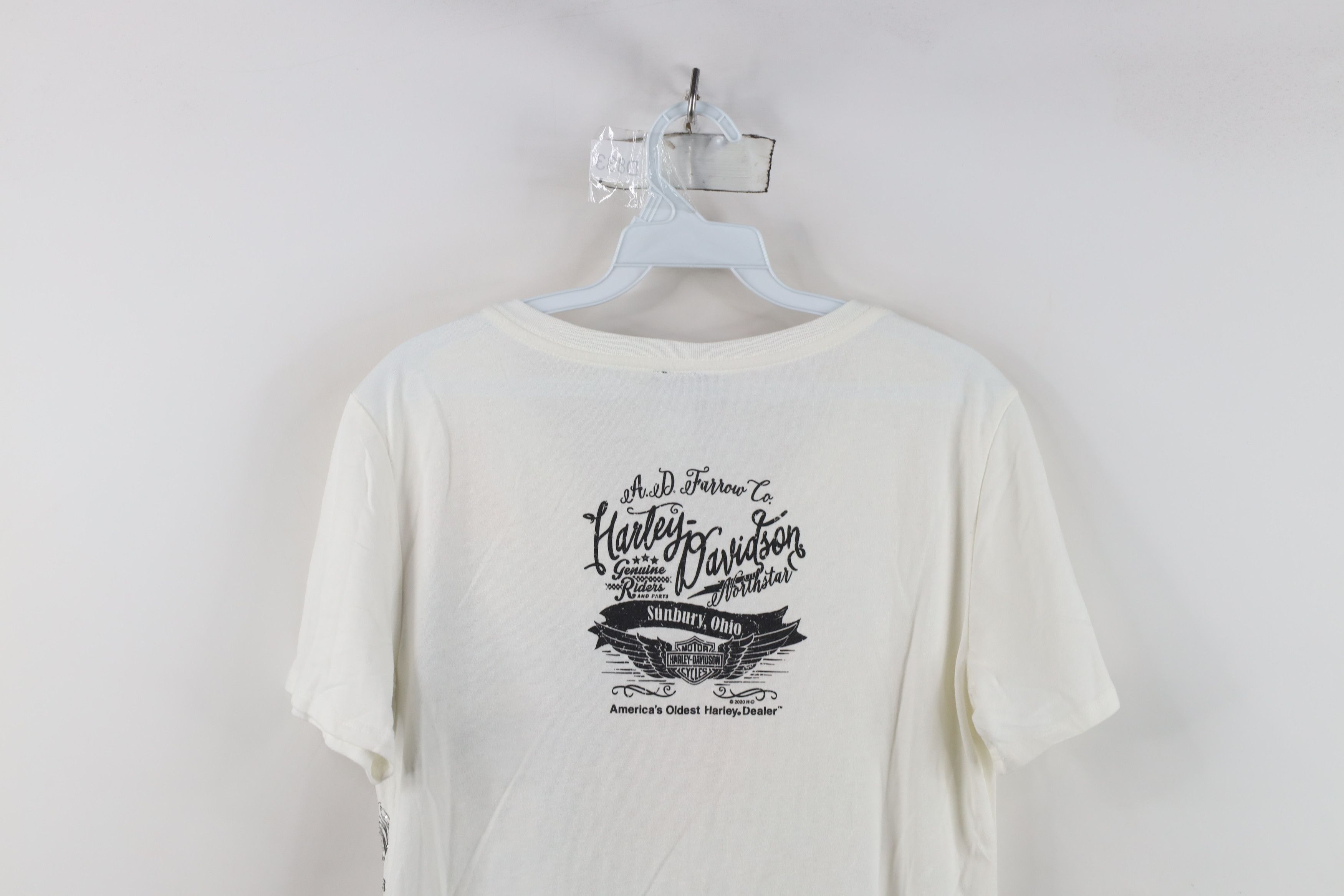 Harley Davidson Y2K Harley Davidson Sequin V-Neck Short Sleeve T-Shirt Size M / US 6-8 / IT 42-44 - 15 Thumbnail