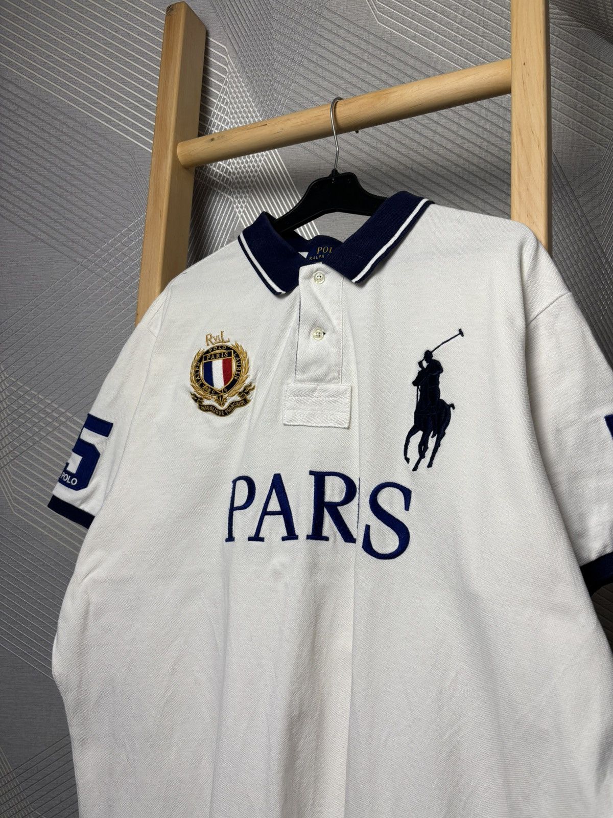 Polo Ralph Lauren Polo Ralph Lauren Paris big logo polo shirt Size US XXL / EU 58 / 5 - 2 Thumbnail