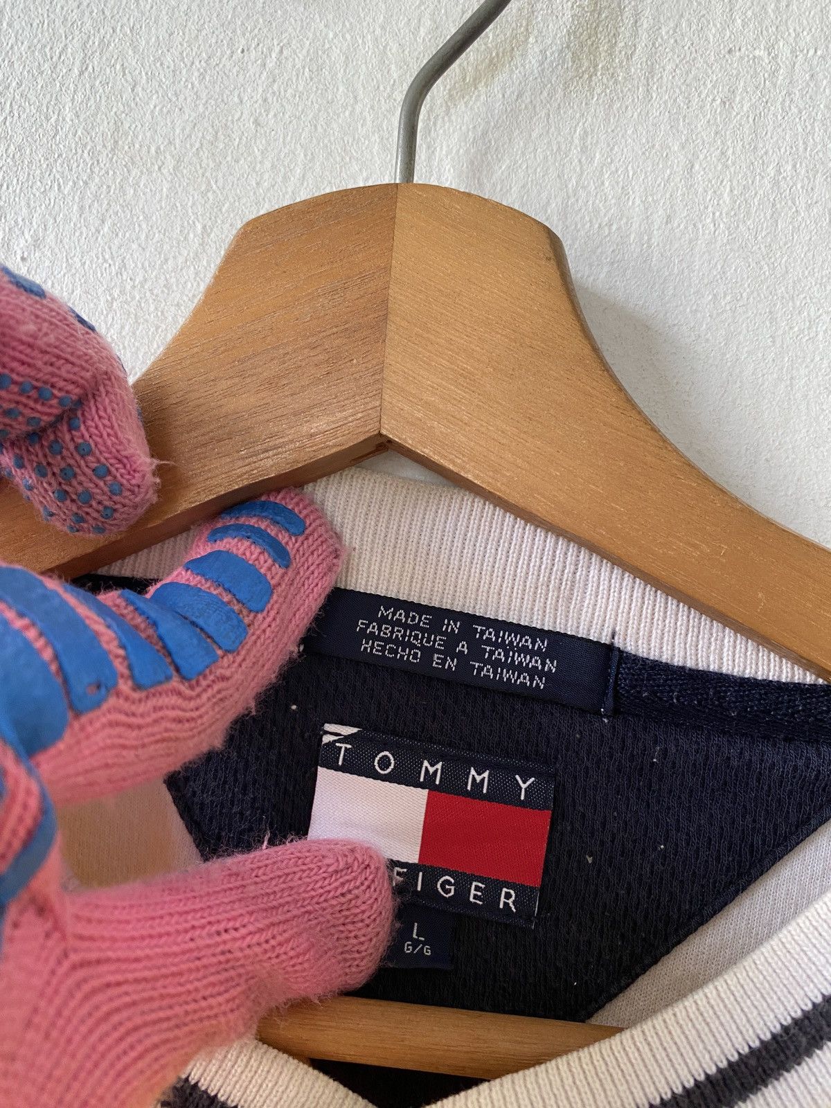 Tommy Hilfiger × Vintage 1990s - Tommy Hilfiger Centre Logo Shirt Size US L / EU 52-54 / 3 - 10 Thumbnail