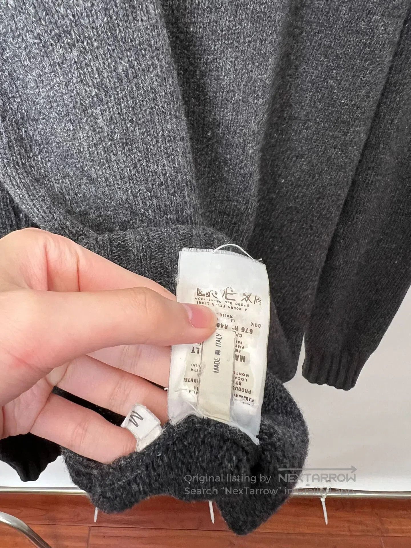 Helmut Lang Helmut Lang 1999AW Gray Wool Sweater. Size US M / EU 48-50 / 2 - 6 Thumbnail