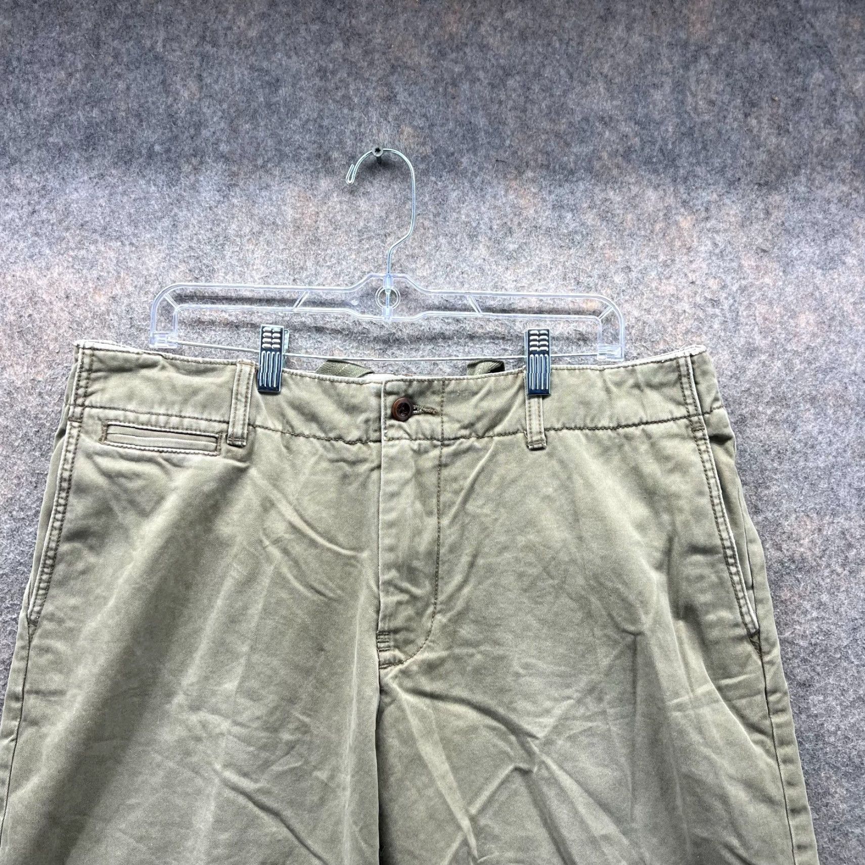Polo Ralph Lauren Vintage Polo Ralph Lauren Shorts Mens 35 Green Olive Chino Flat Woven Cotton Casual Size US S / EU 44-46 / 1 - 7 Thumbnail