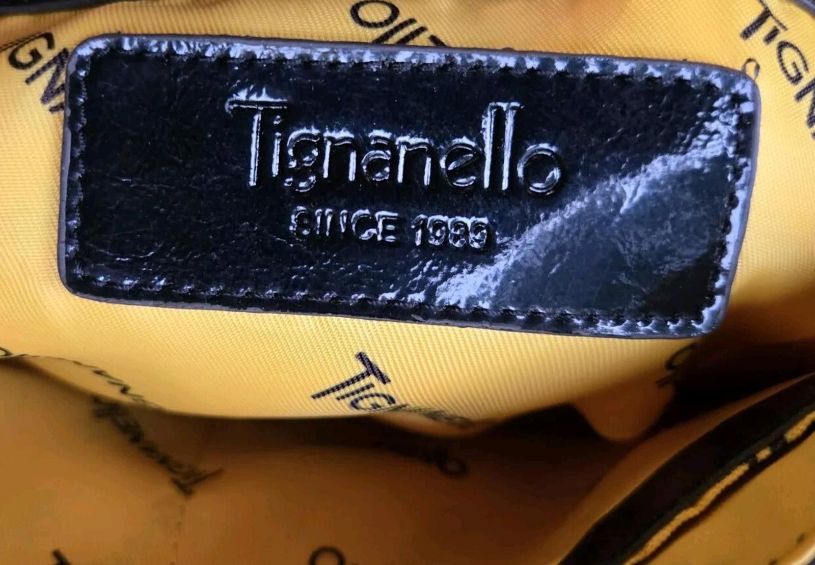 Other Tignanello Messenger Shoulder Bag Black Yellow Interior Lap Size ONE SIZE - 8 Thumbnail