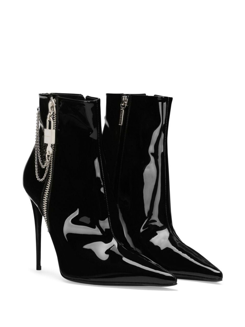 Dolce & Gabbana o1y0825 Spike Heel Ankle Boots in Black Size US 4 / IT 34 - 2 Thumbnail