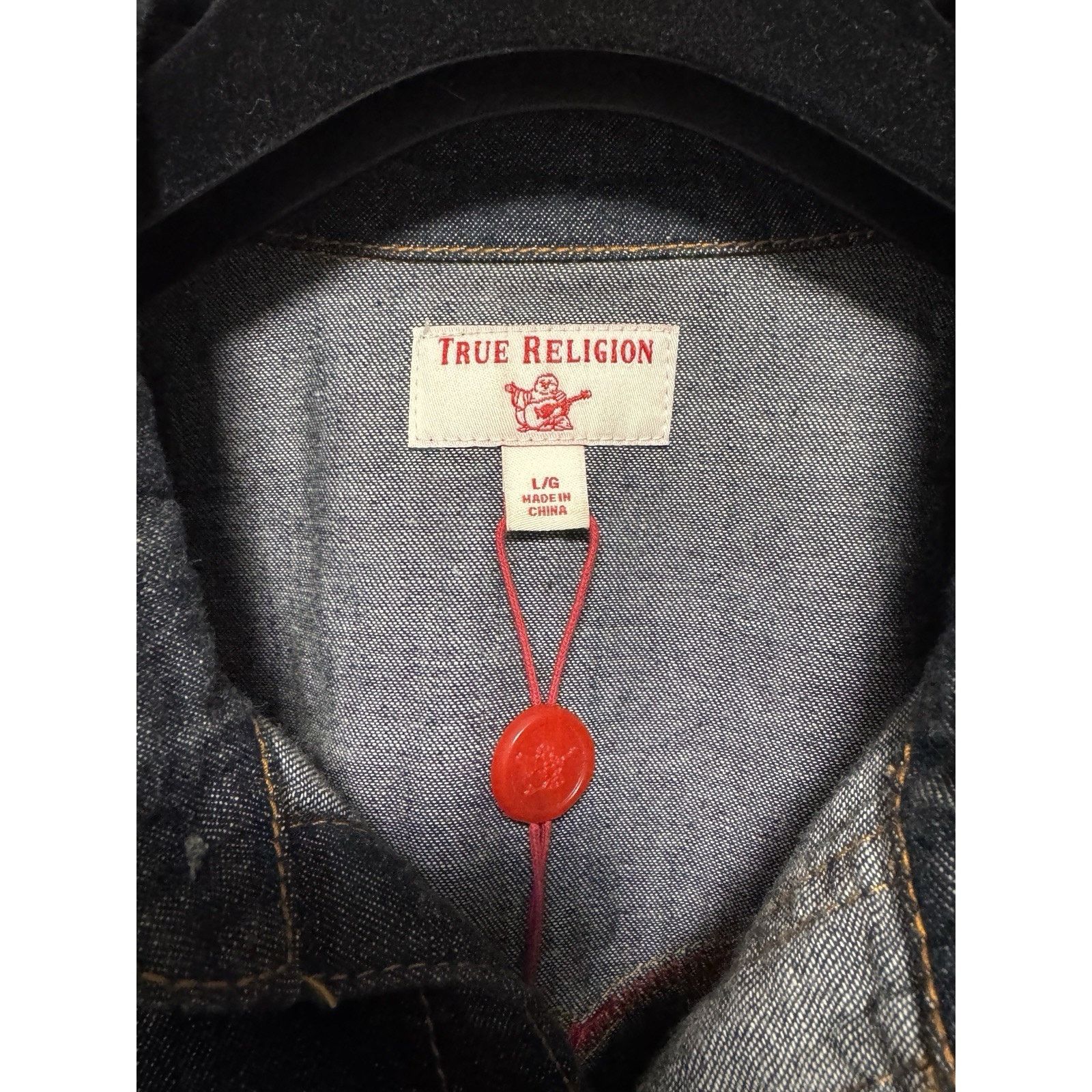 True Religion NWT True Religion Mens Large Blue Denim Size US L / EU 52-54 / 3 - 7 Thumbnail