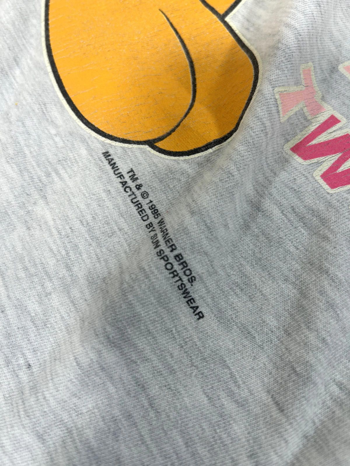 Designer Vintage 1995 Tweety Bird Looney Tunes Big Graphic T-Shirt Size US L / EU 52-54 / 3 - 8 Thumbnail