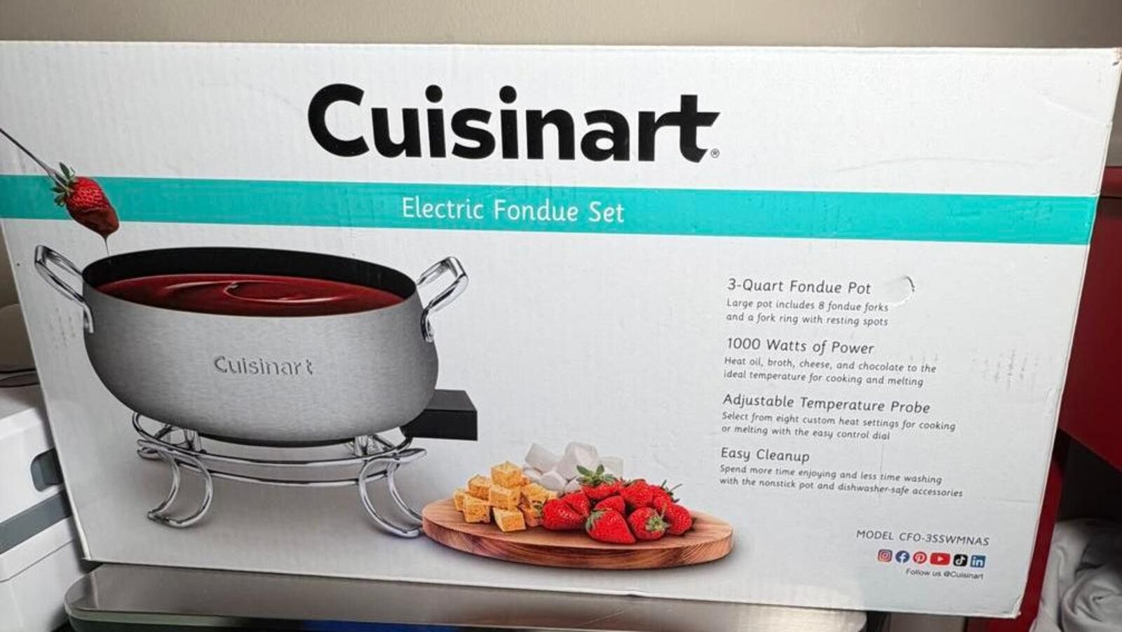 Other NEW Cuisinart Fondue Pot Set, Stainless Steel Electric Size ONE SIZE - 2 Thumbnail