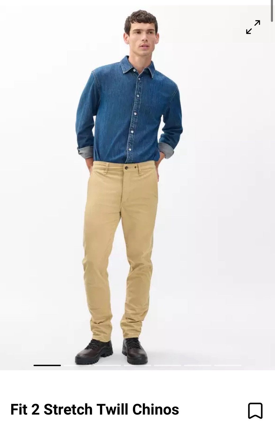 Rag & Bone RAG & BONE Fit 2 Beige Chino Pants Size US 31 - 1 Thumbnail