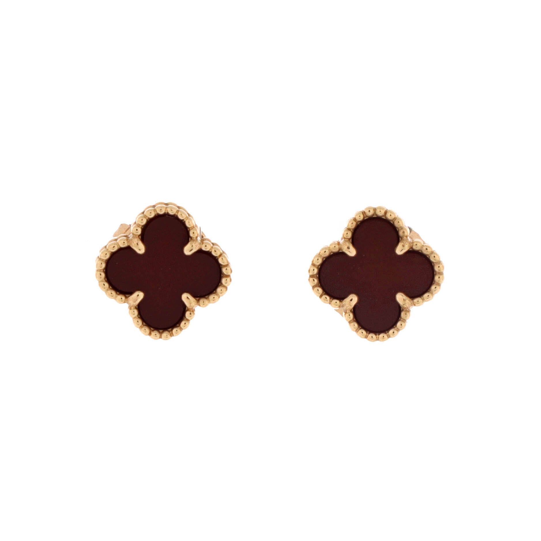 Van Cleef & Arpels Sweet Alhambra Stud Earrings Size ONE SIZE - 1 Thumbnail