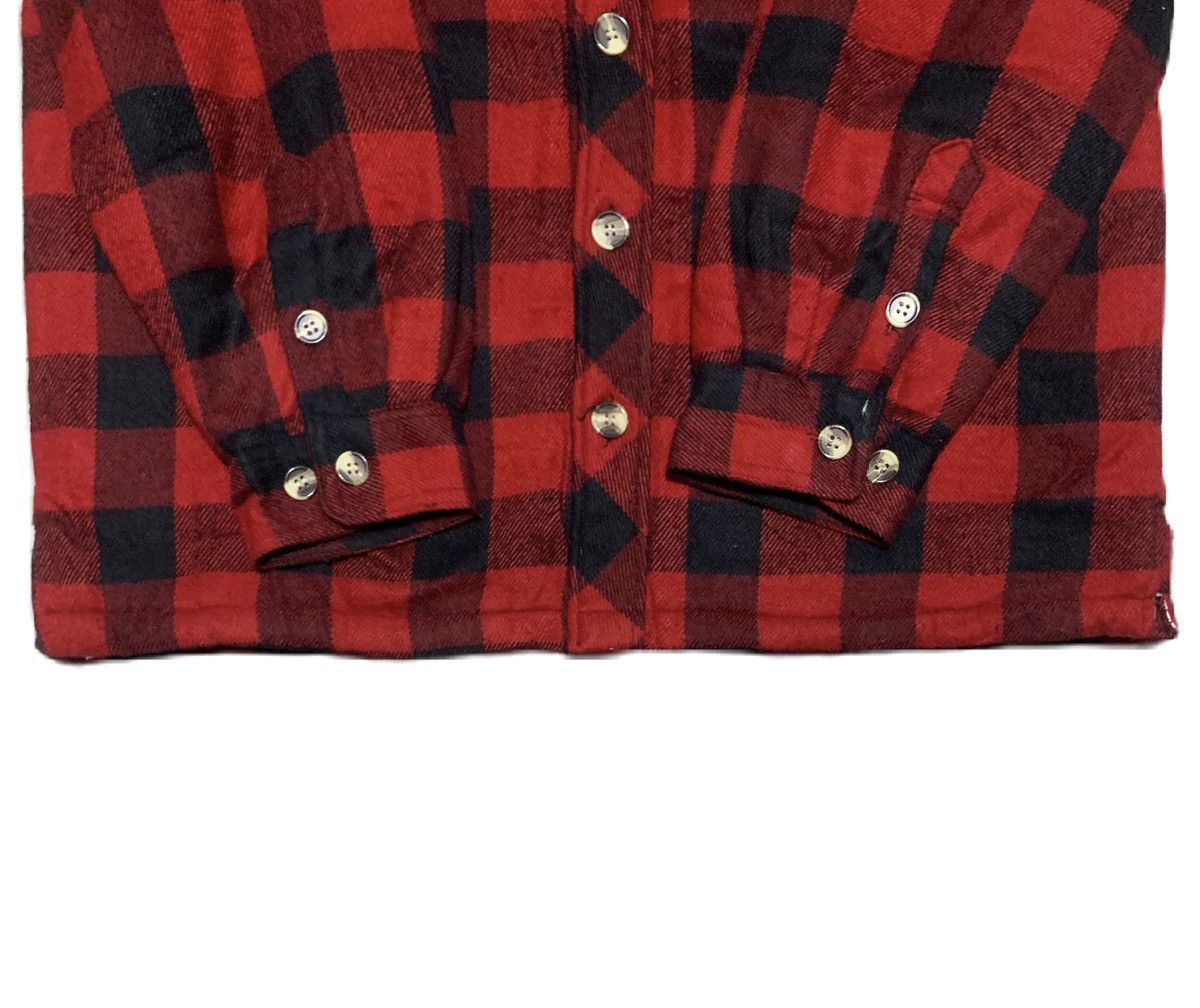 Japanese Brand Vintage 90s Japanese BUGLE’C Plaid Wool Flannel Shirt Jacket Size US L / EU 52-54 / 3 - 3 Thumbnail