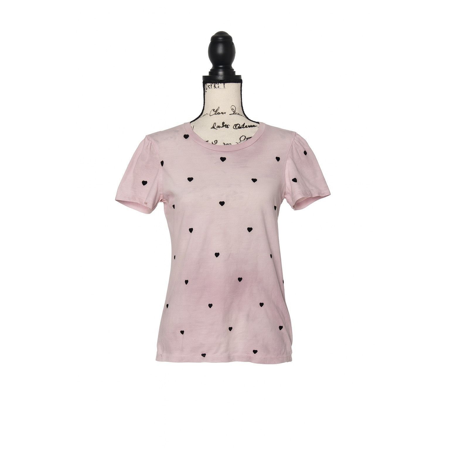Other For The Republic Pink Tie-Dye Heart Print Puff Sleeve Tee Wo Size M / US 6-8 / IT 42-44 - 1 Thumbnail