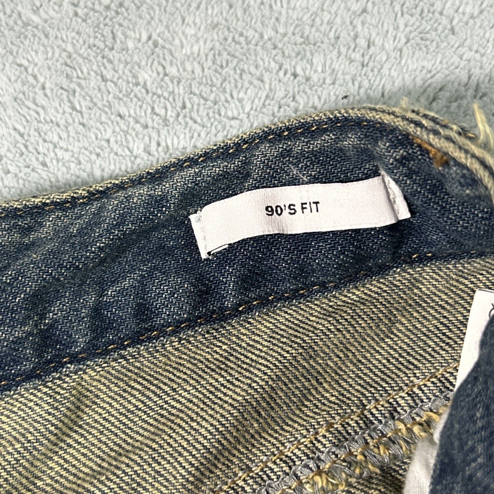 Forever 21 Tie Strap Beyond Baggy Jeans Ws 24 25x30 Wide Loose Grunge Size 25" / US 0 / IT 36 - 5 Thumbnail