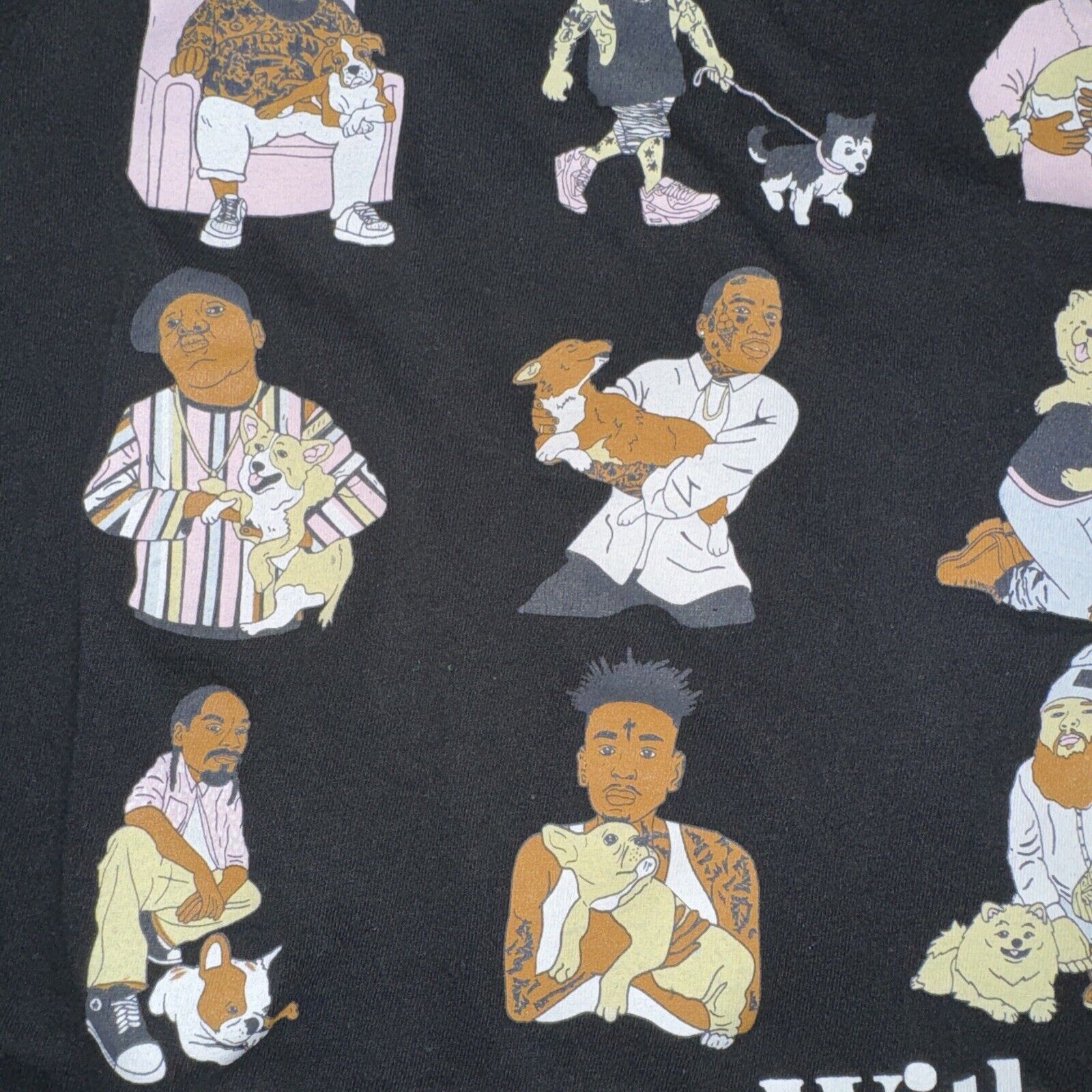 Other Rappers With Puppies Long Sleeve Shirt XL Black Dog Limited Size US XL / EU 56 / 4 - 3 Thumbnail