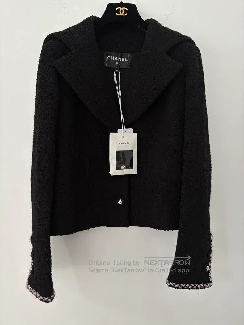 Chanel Chanel Black navy collar jacket Size XS / US 0-2 / IT 36-38 - 1 Thumbnail