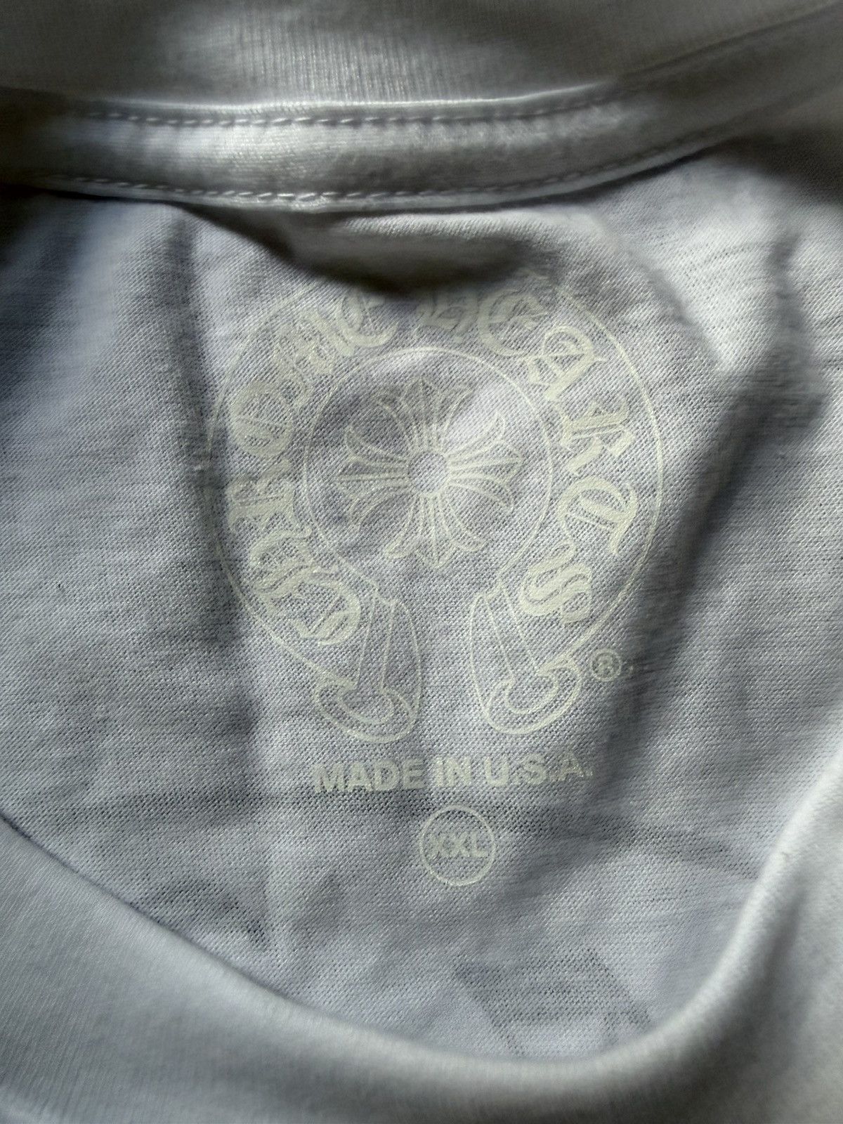 Chrome Hearts Chrome Hearts Horseshoe White Tee Shirt Size US XXL / EU 58 / 5 - 4 Thumbnail