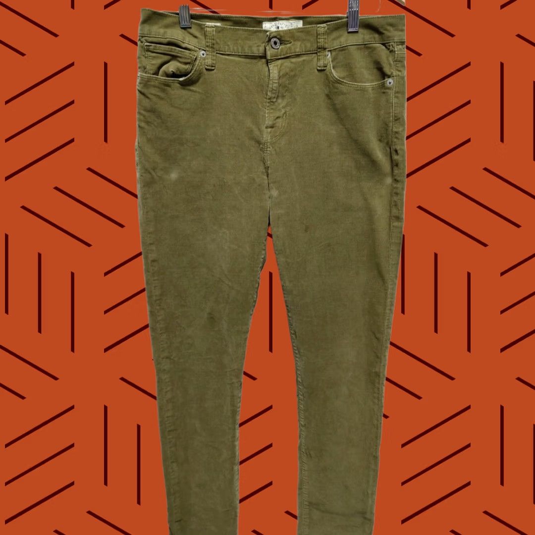 Lucky Brand Lucky Brand Brooke Skinny Corduroy Pants Olive Women Size 10 Size 32" / US 10 / IT 46 - 1 Thumbnail