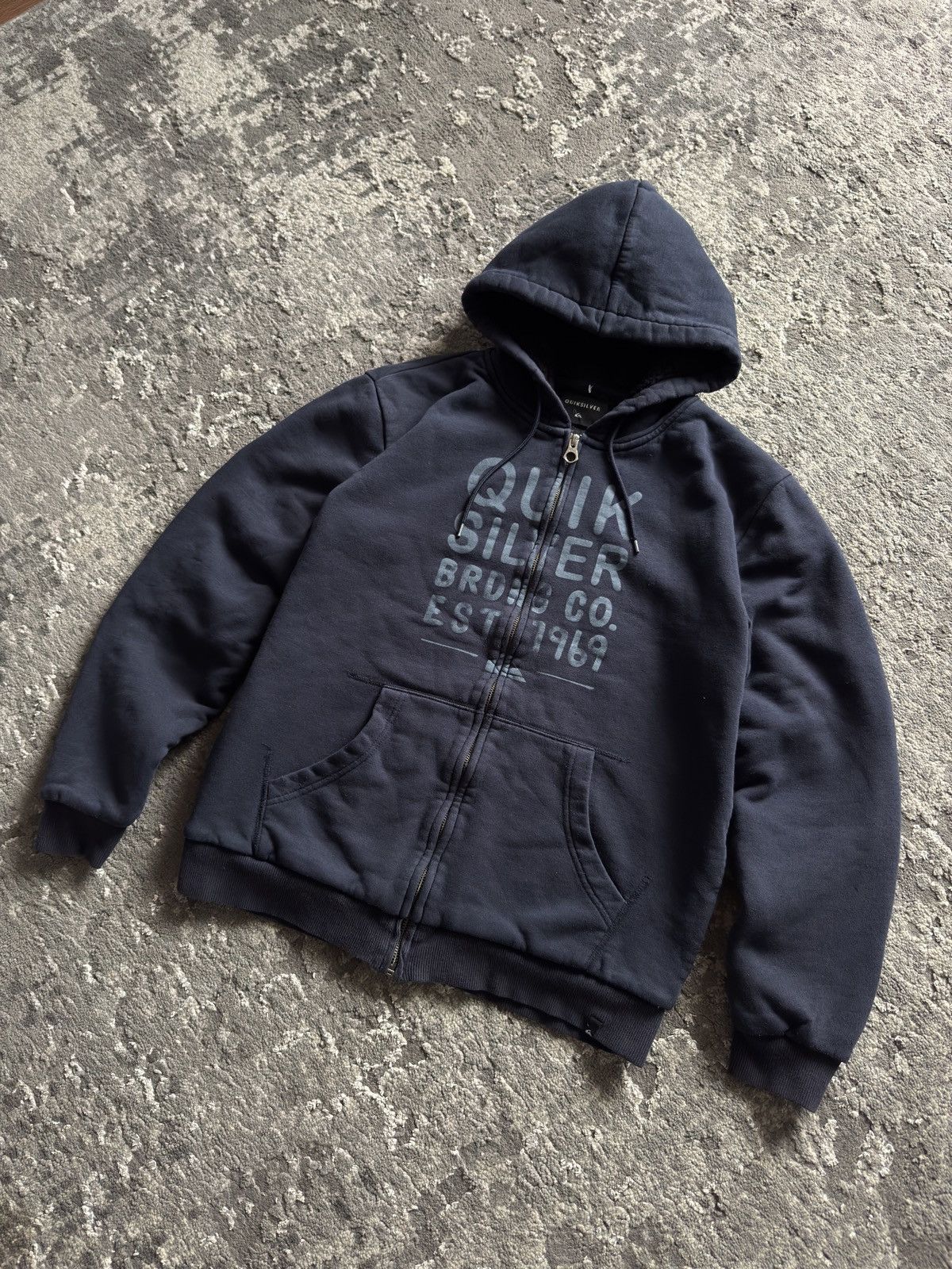 Quiksilver Vintage Quiksilver Fur Zip Hoodie if6was9 lgb style sk8 Size US M / EU 48-50 / 2 - 2 Thumbnail