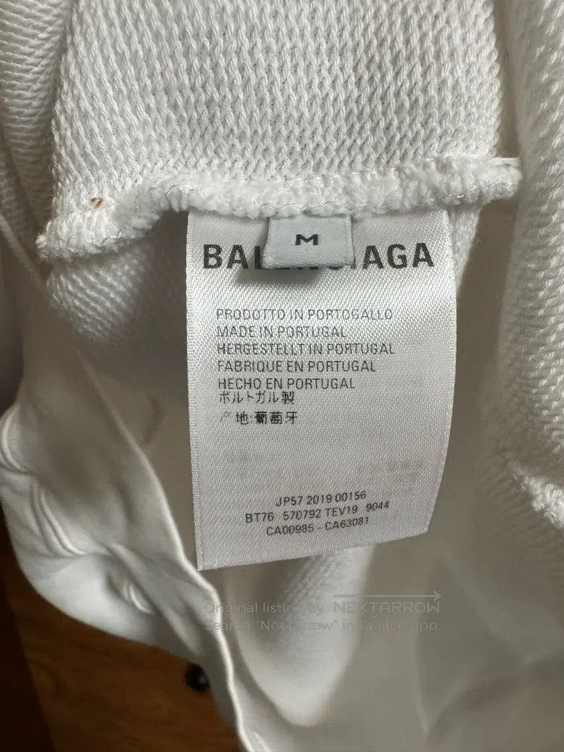 Balenciaga Balenciaga Classic White Snap Button Sweater Size US M / EU 48-50 / 2 - 6 Thumbnail