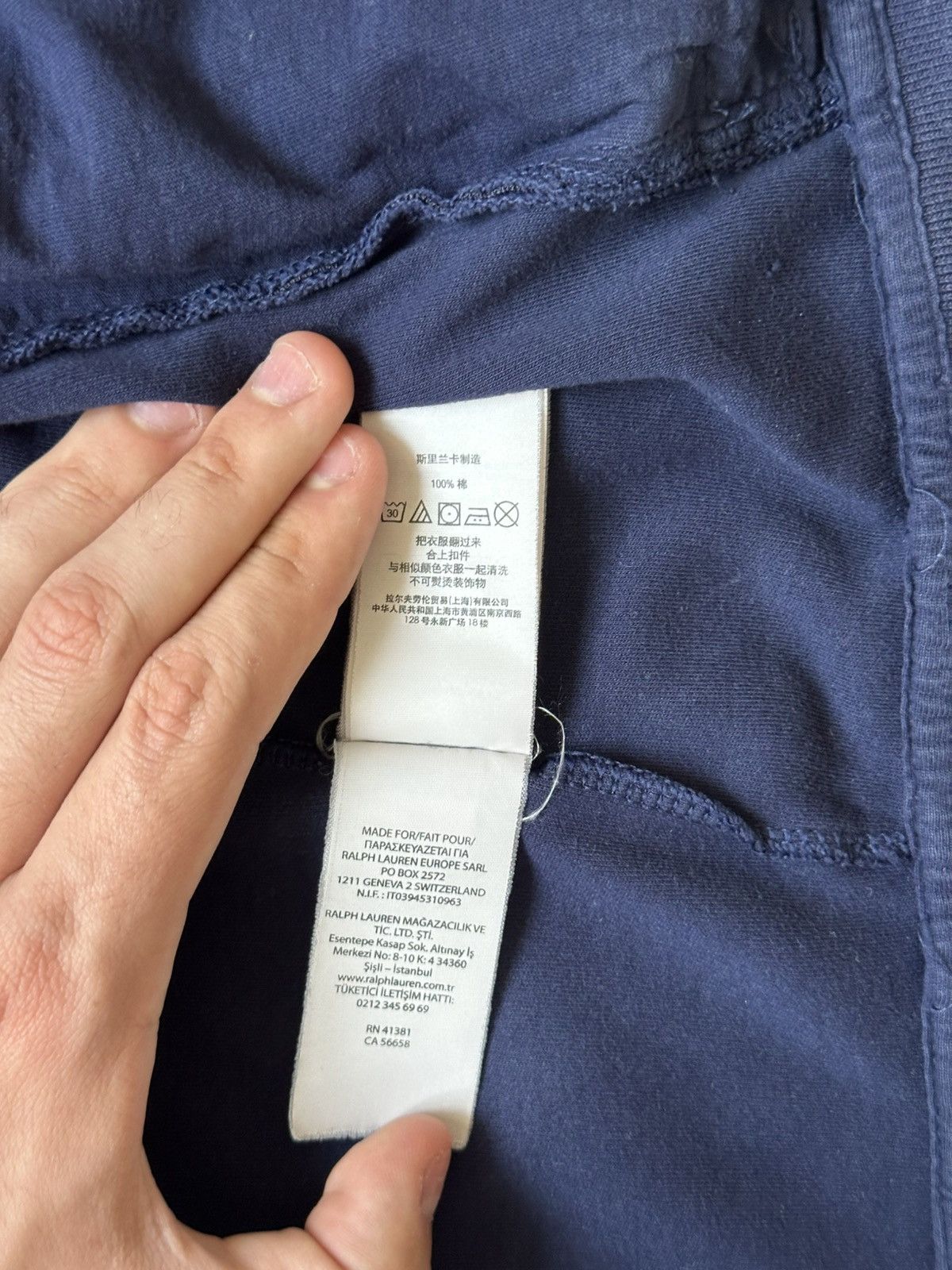 Polo Ralph Lauren Vintage Polo Ralph Lauren Zip Sweatshirt Deep Blue Fit Size US L / EU 52-54 / 3 - 14 Thumbnail