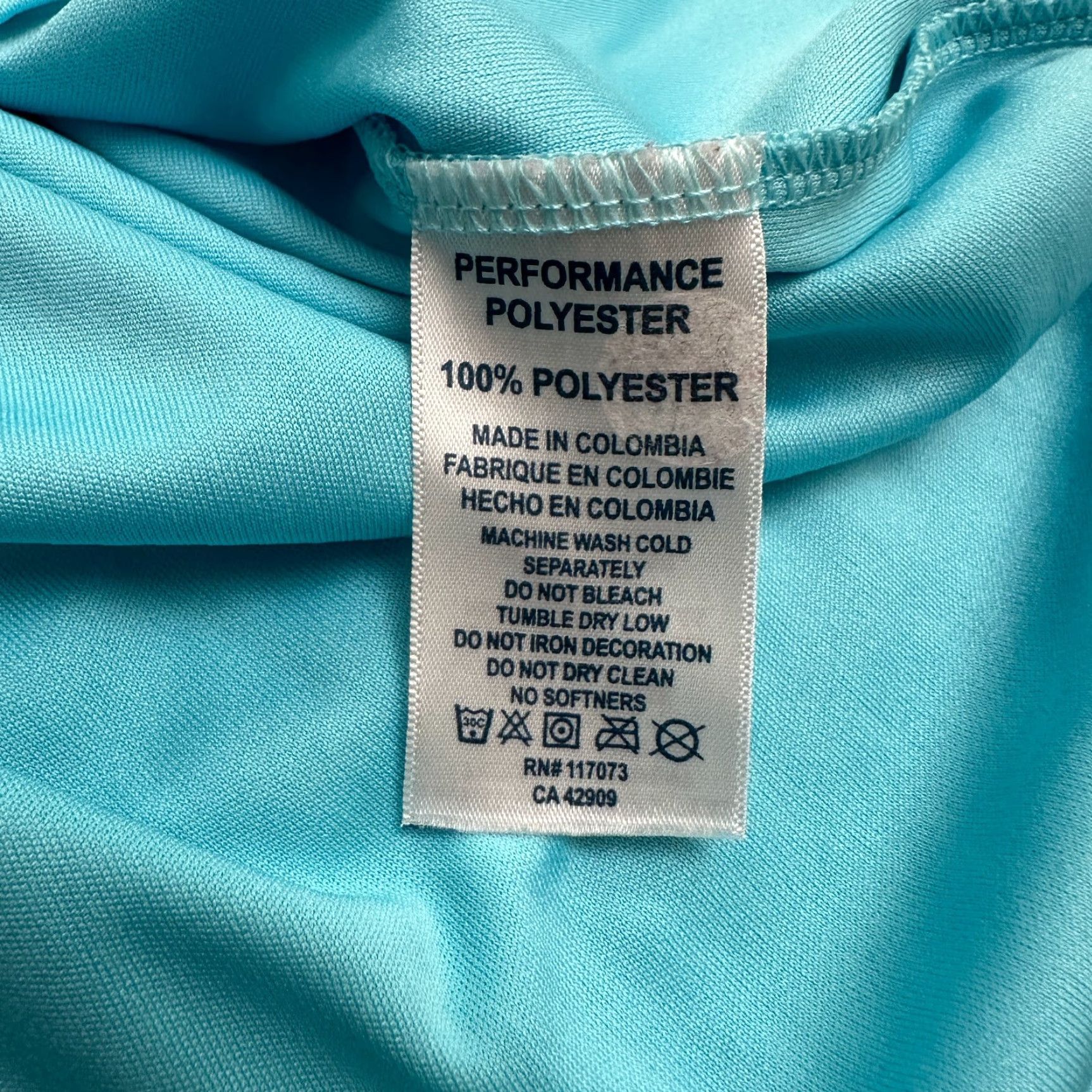 Vintage Vapor Apparel Active Shirt Womens S Blue Raglan Long Sleeve Crew Neck Top Size S / US 4 / IT 40 - 7 Thumbnail