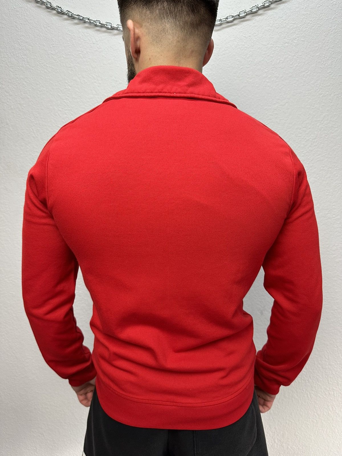 Adidas × Vintage Vintage Adidas Blokecore Track Jacket Red Big Logo Y2K Size US S / EU 44-46 / 1 - 3 Thumbnail