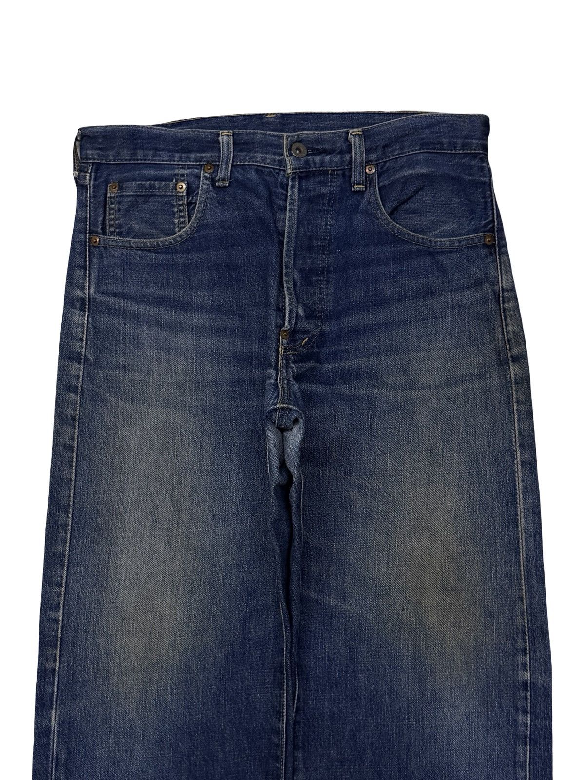 Levi's Vintage Clothing Vintage 90s Levi’s 702XX Big E Buckle Back Selvedge Denim 32 Size US 32 / EU 48 - 4 Thumbnail