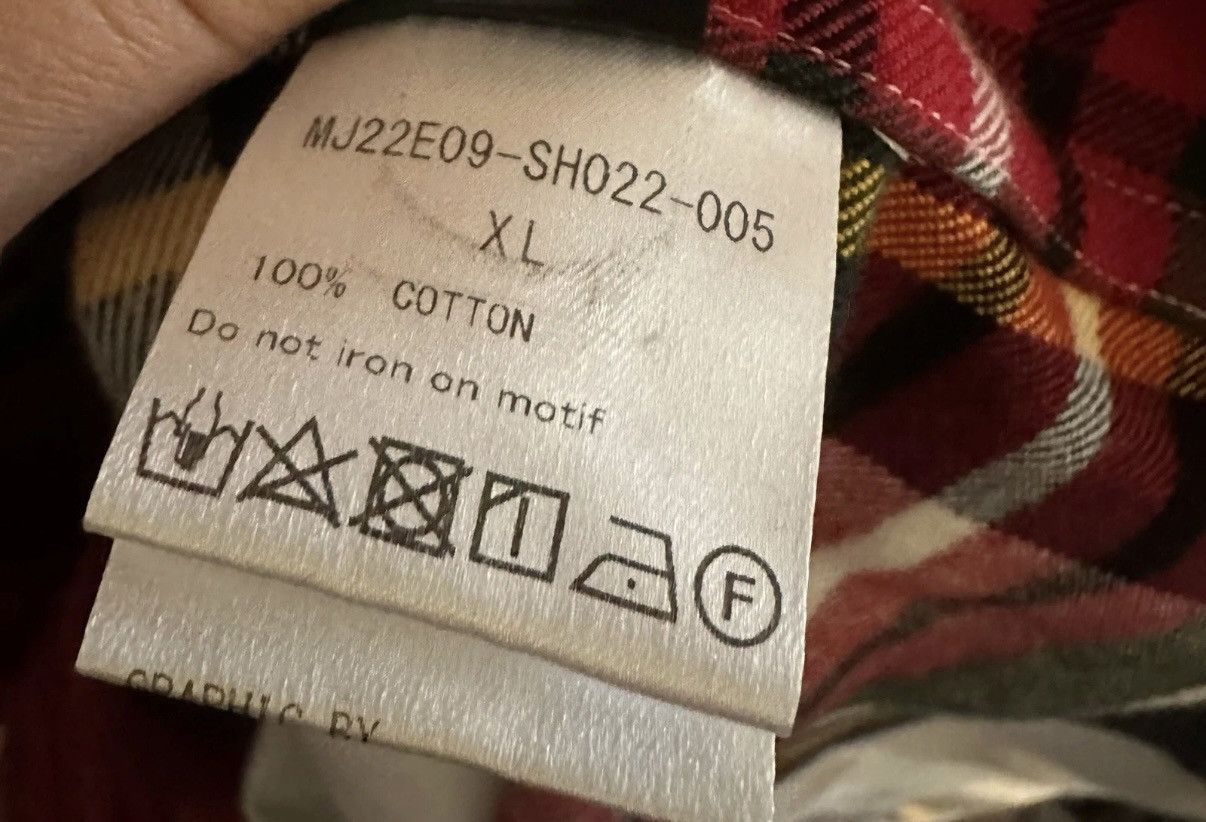 Mastermind Japan Mastermind Japan Men's Red Check Plaid Flannel Size US XL / EU 56 / 4 - 11 Thumbnail