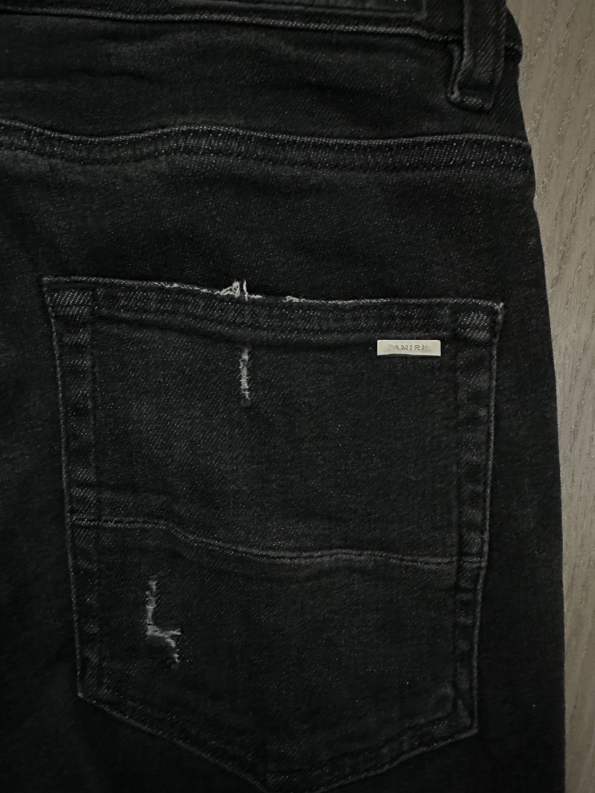 Amiri Amiri Black Slash Jeans Size US 31 - 8 Thumbnail