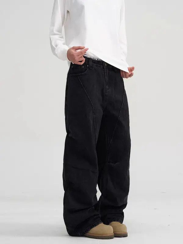 VIBE High street deconstructed design micro flare jeans Size US 32 / EU 48 - 2 Thumbnail