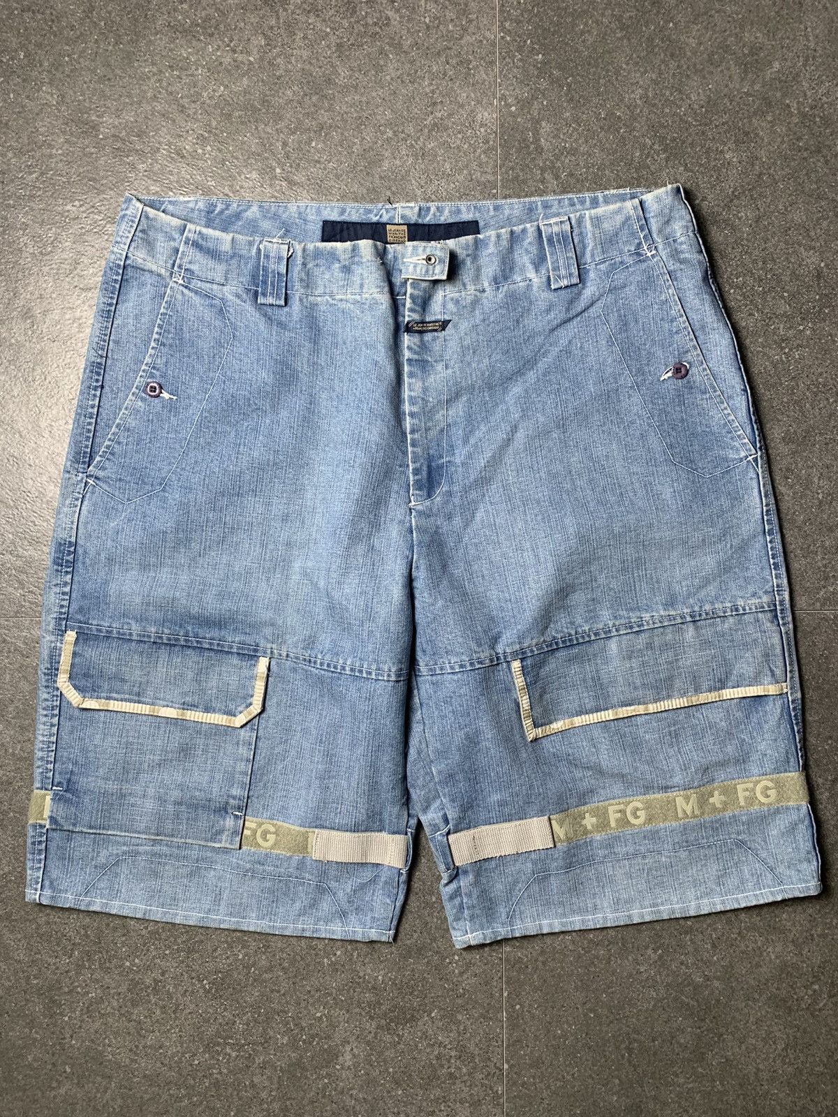 Marithe + Francois Girbaud 2000s Marithe Francois Girbaud Shuttle Tape Jorts Size US 40 / EU 56 - 4 Thumbnail