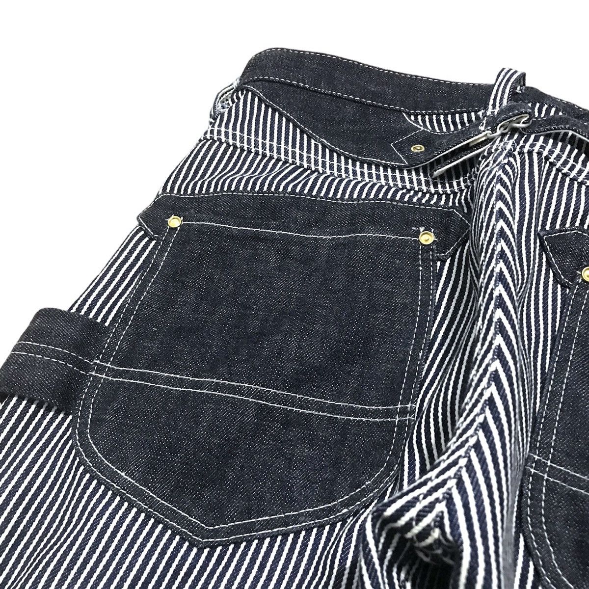 Vanson Leathers × Vintage Vanson Leather Carpenter Hickory Stripe Pants Size US 30 / EU 46 - 6 Thumbnail