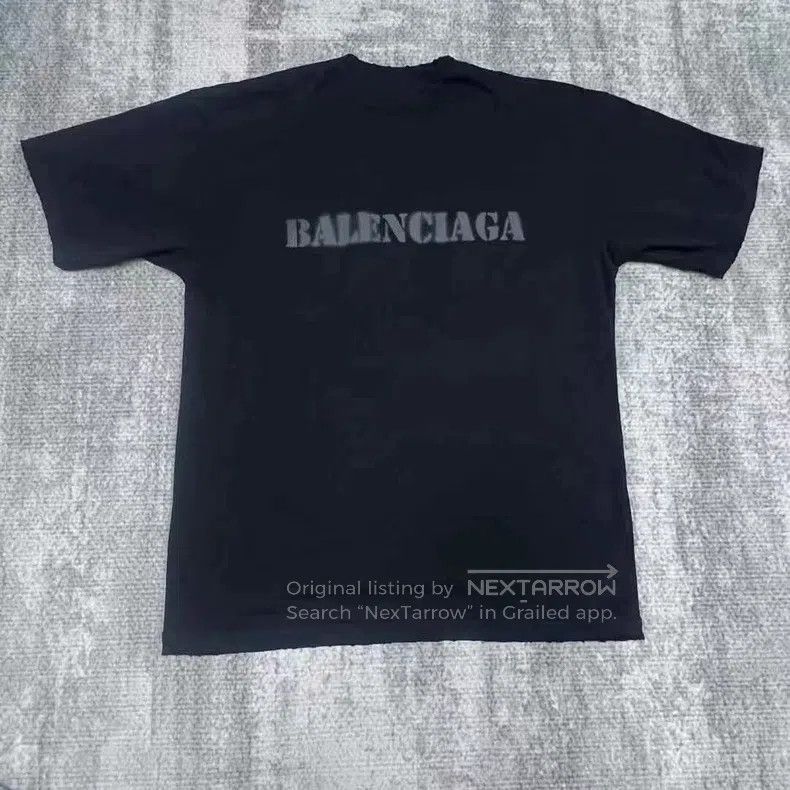 Balenciaga Balenciaga Faded letter logo short sleeve Size US M / EU 48-50 / 2 - 2 Thumbnail