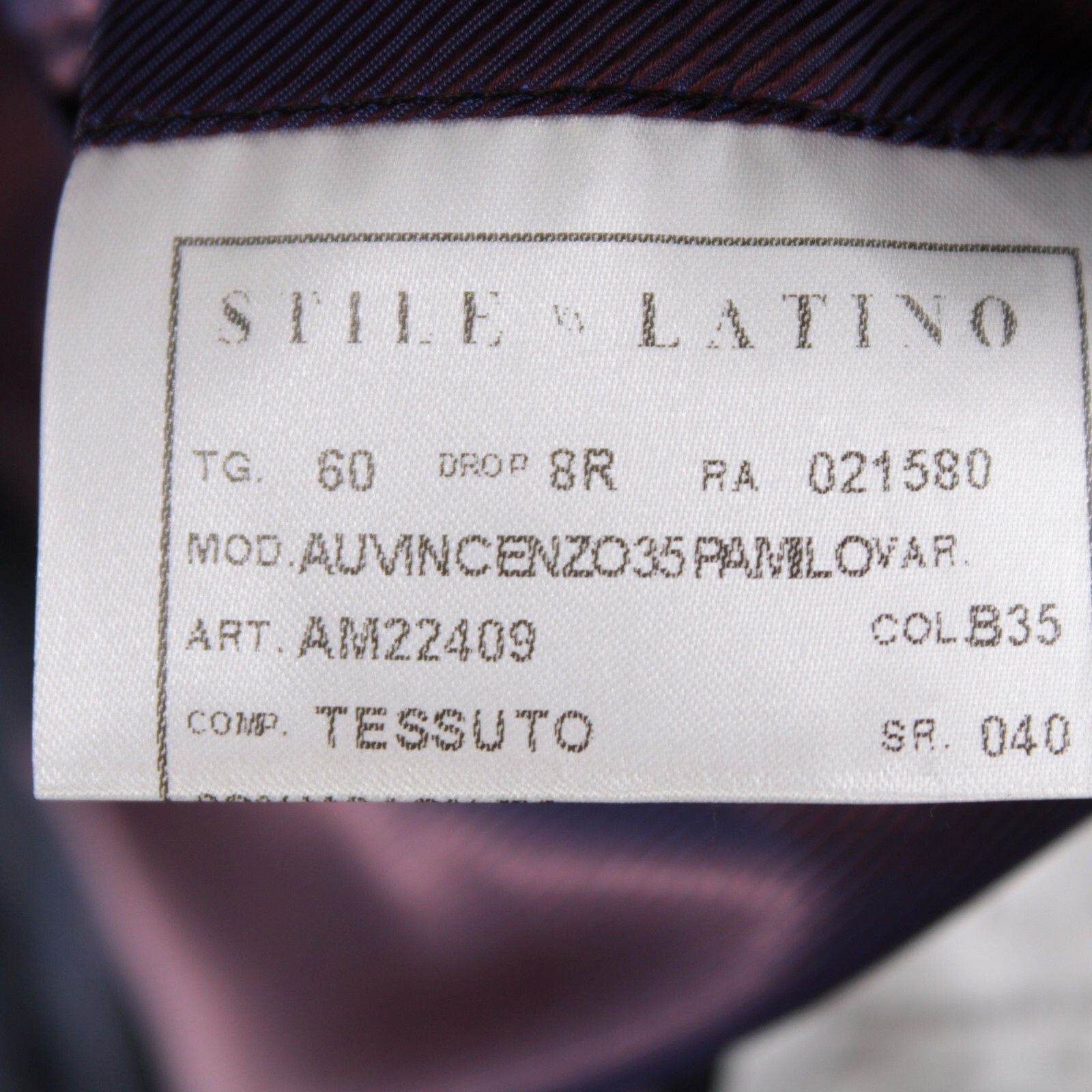 Other Stile Latino Suit Size US 50 Regular in Blue Size 50R - 9 Thumbnail