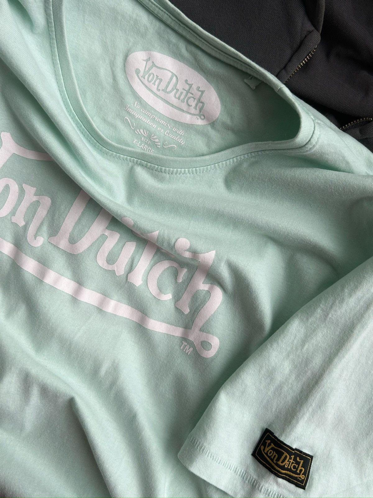 Von Dutch Vintage tee shirt von dutch big logo green woman’s Xlarge Size XL / US 12-14 / IT 48-50 - 9 Thumbnail