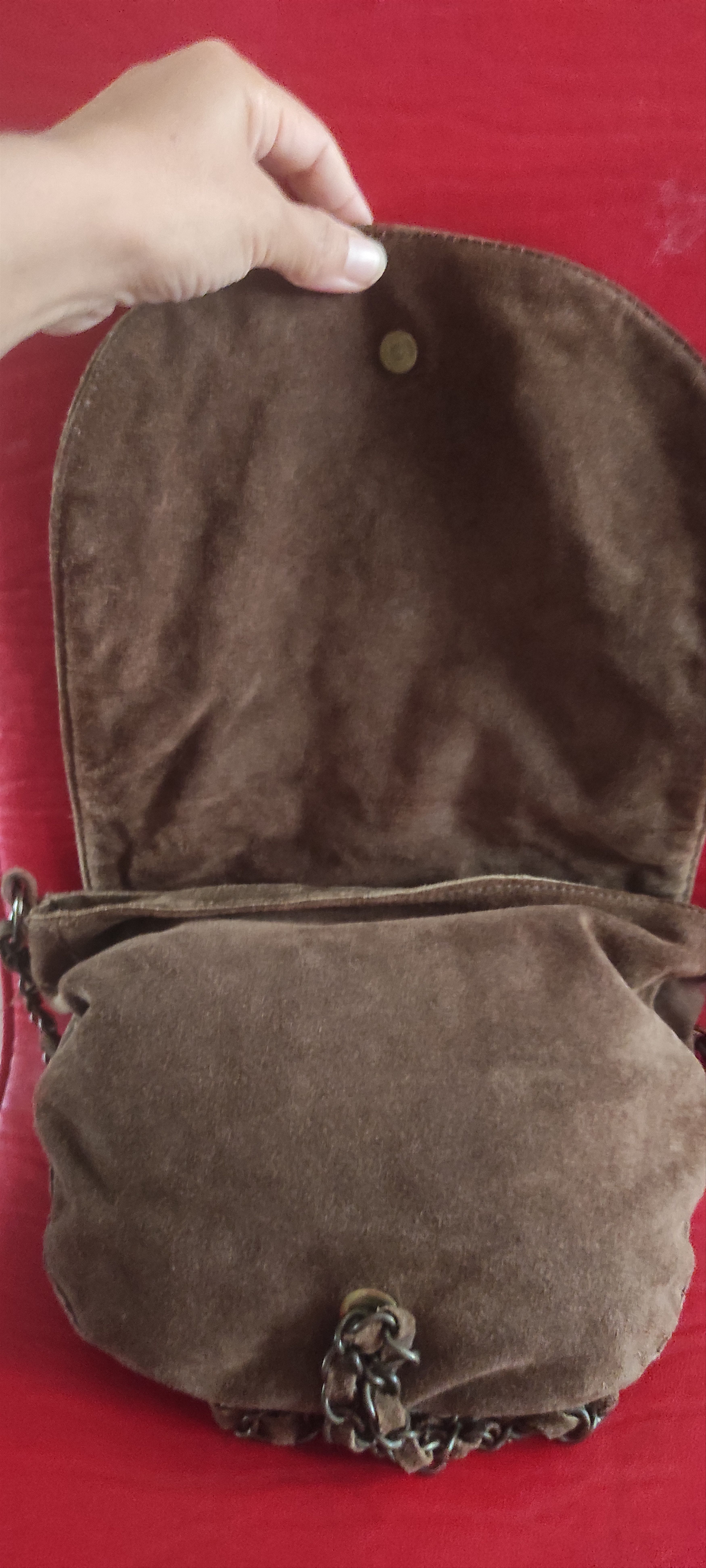 Massimo Dutti Massimo Dutti Sequins Suede Leather Shoulder Bag Size ONE SIZE - 8 Thumbnail